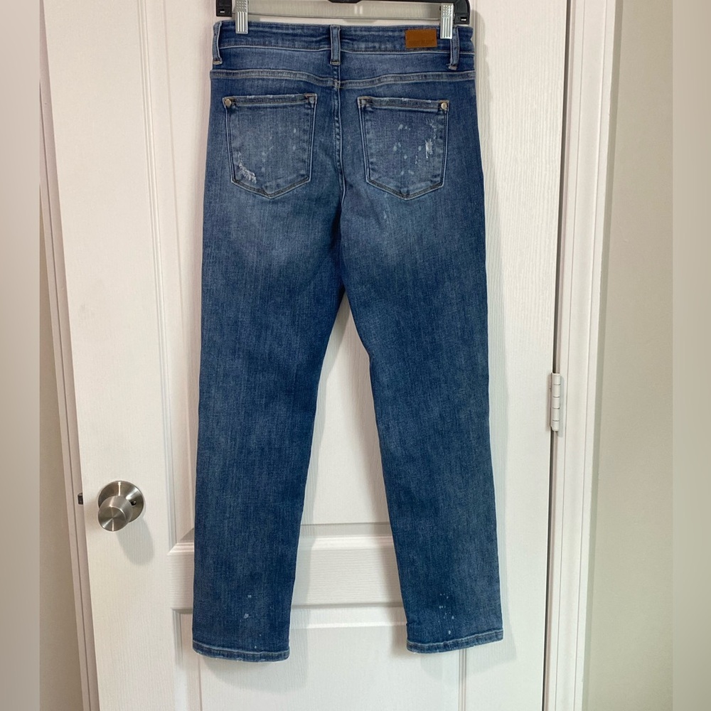 Judy Blue Beach Splash Distressed Boyfriend‎ Jeans - Picture 16 of 16